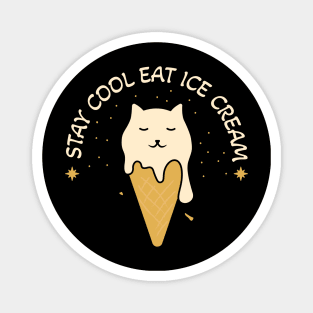 Cat Ice Cream Magnet